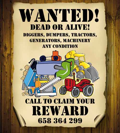 wanted dead or alive machinery